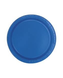 Platos 22,5cm Redondo Azul Real Carton ***OFERTA DTO NO ACUMULABLE
