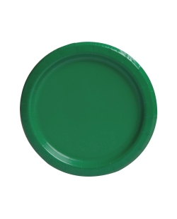 Platos 17,5cm Redondo Verde Esmeralda Carton ***OFERTA DTO NO ACUMULABLE