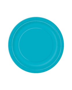 Platos 17,5cm Redondo Turquesa Carton ***OFERTA DTO NO ACUMULABLE