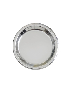 Platos 22,8cm Foil Plata