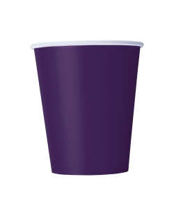 Vasos 266ml Morado Oscuro Carton ***OFERTA DTO NO ACUMULABLE