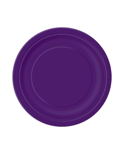 Platos 22,5cm Redondo Morado Oscuro Carton ***OFERTA DTO NO ACUMULABLE