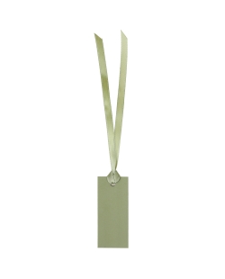 Marcasitios Etiqueta Verde Oliva 3X7cm Carton Y Saten ***OFERTA DTO NO ACUMULABLE