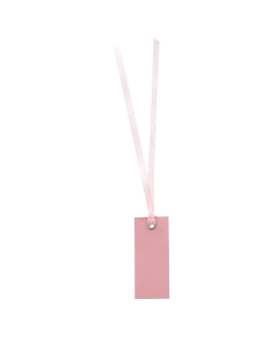 Marcasitios Etiqueta Rosa 3X7cm Carton Y Saten ***OFERTA DTO NO ACUMULABLE