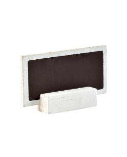 Marcasitios Pizarra Blanco 6X3cm Madera ***OFERTA DTO NO ACUMULABLE