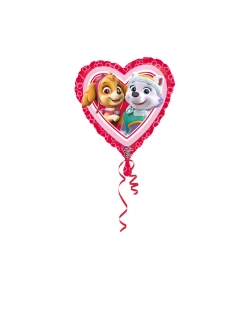 18/45cm Corazon Patrulla Canina Rosa