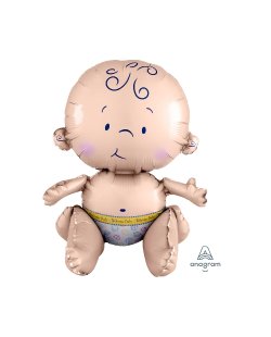 Globo Forma de Bebé Sentado 38cm
