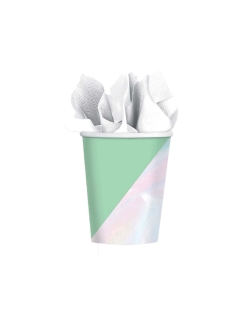 Vasos 266ml Papel Shimmering Party Iridisc. ***OFERTA DTO NO ACUMULABLE