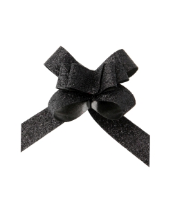 Lazo Facil Brillante Negro 1,4cm Poliprop. ***OFERTA DTO NO ACUMULABLE