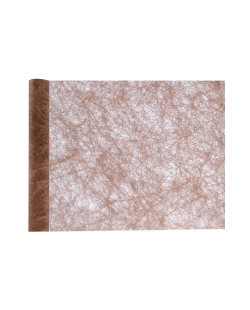 Camino Mesa Fanon Chocolate 30cm X 5m Tejido No Tejido Poliester ***OFERTA DTO NO ACUMULABLE