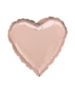 18/45cm Corazon Rosa Dorado