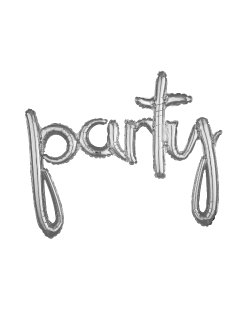 For Frase Party Script Plata 39/99cm X 33/83cm ***OFERTA DTO NO ACUMULABLE