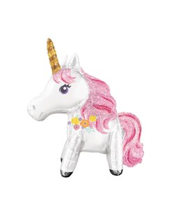Globo en forma de Unicornio Mágico - Aluminio 63cm