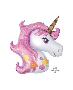 Globo Unicornio Mágico - Metalizado 83cm