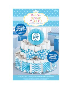 Kit Decoracion Para Tarta Pañales Niño 4Pc 34cm  ***OFERTA DTO NO ACUMULABLE