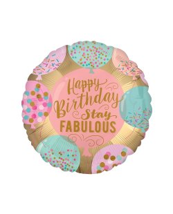 18/45cm Happy Birthday Stay Fabulous 