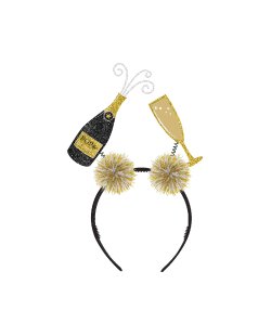 Diadema Champagne &amp; Flute Head 
