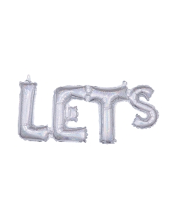 For Frase Lets Holografico 53X22cm