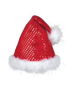 Disfraz Acc Gorro Sequined Plush Santa