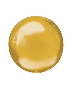 Globo esférico Orbz dorado gigante - metalizado 53cm