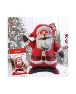 Globo Pie Aire Papa Noel 80cm