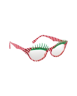 Disfraz Acc: Gafas Pestañas Xmas 