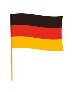 Bandera Alemania De Tela Con Palo 50X70cm