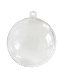 Contenedor Bola Transparente 8cm Pvc ***OFERTA DTO NO ACUMULABLE