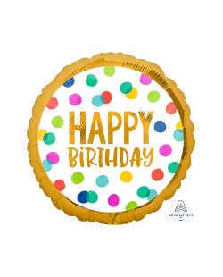 18/45cm Happy Birthday Puntos