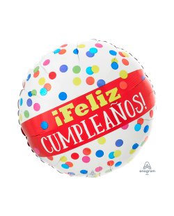 18/45cm Feliz Cumpleaños Puntos