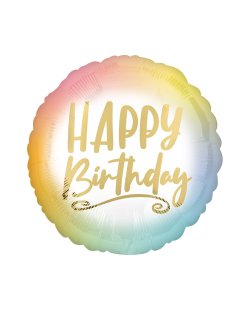 18/45cm H.Bday Ombre Y Oro