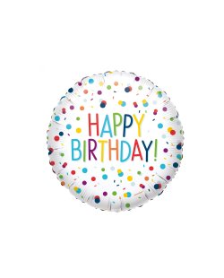 18/45cm Confeti Happy Bday