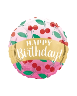 18/45cm Happy Birthday Cerezas