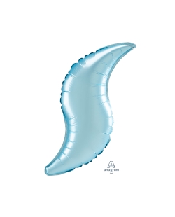 36 / 91cm Curve: Pastel Blue Satin