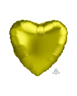 18 / 45cm Satin Lemon Heart