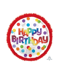 Jumbo Happy Bday Puntos Colores 81cm