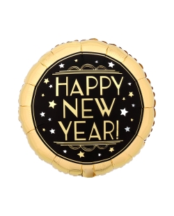 18/43cm Happy New Year Vintage Satin