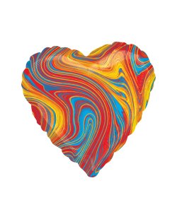 18/45cm Corazon Marblez Multicolor ***OFERTA DTO NO ACUMULABLE