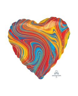 18/45cm Corazon Marblez Multicolor ***OFERTA DTO NO ACUMULABLE