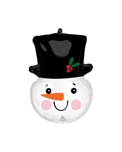 Forma Cabeza Muñeco Nieve 43 X 58cm