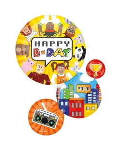 Forma Party Town Happy B-Day 71X55cm