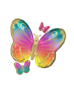 Forma Mariposas Multicolor 73X71cm