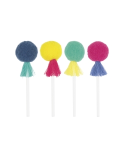 Palillos Pompones Y Borlas Surtidos