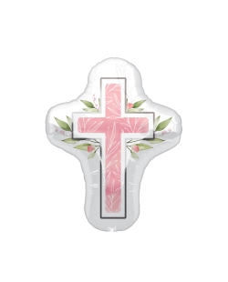 Forma Cruz Comunion Rosa 58X71cm