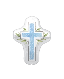 Forma Cruz Comunion Azul 58X71cm