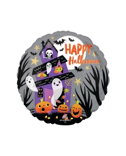 18/43cm Happy Halloween Casa Encantada