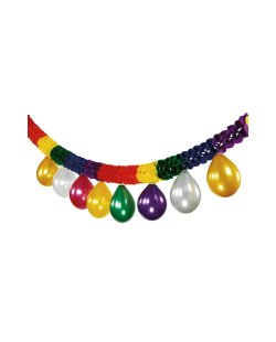 Decoracion Kit Guirnalda+ Globos Latex 27,9cm 