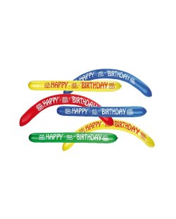Globos Latex Globoflexia Happy Bday 120cm 
