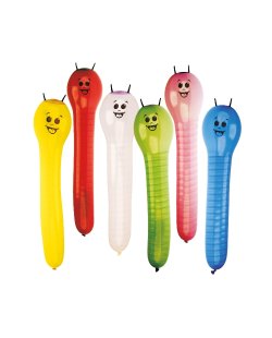 Globos Latex Forma Gusano 60,9cm 