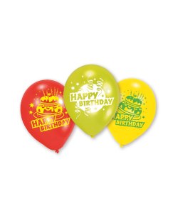 Globos Latex 22,8cm Happy Bday 